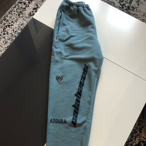 yeezy calabasas embroidered french terry pants